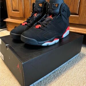 Retro 6 Black Infrared Jordans